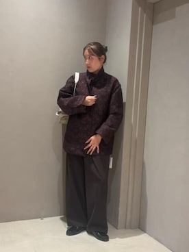 「BEAUTY&YOUTH UNITED ARROWS(ビューティーアンドユースユナイテッドアローズ)のアイテム(スラックス)」を使った、BEAUTY&YOUTH WOMENSさん(レディース・161cm)の秋コーディネート