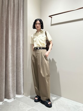 「LACOSTE（ラコステ）のアイテム（ポロシャツ）」を使った、BEAUTY&YOUTH WOMENSさん（レディース・163cm）の夏コーディネート