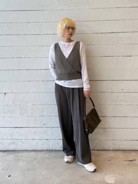 「BEAUTY&YOUTH UNITED ARROWS（ビューティーアンドユースユナイテッドアローズ）のアイテム（その他パンツ）」を使った、BEAUTY&YOUTH WOMENSさん（レディース・161cm）の夏コーディネート