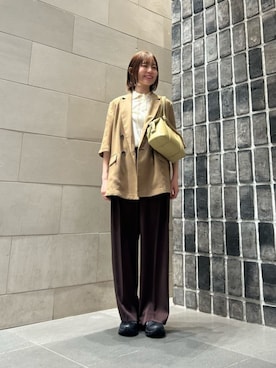 「LACOSTE（ラコステ）のアイテム」を使った、BEAUTY&YOUTH WOMENSさん（レディース・158cm）の夏コーディネート
