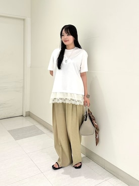 「JAMIRAY（ジャミレイ）のアイテム」を使った、BEAUTY&YOUTH WOMENSさん（レディース・156cm）の夏コーディネート