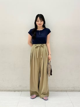 「melissa（メリッサ）のアイテム」を使った、BEAUTY&YOUTH WOMENSさん（レディース・156cm）の夏コーディネート