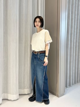 「NIKE(ナイキ)の<NIKE>ウィメンズ エアマックス フェノメナ/スニーカー(スニーカー、ブラック系)」を使った、BEAUTY&YOUTH WOMENSさん(レディース・156cm)の夏コーディネート