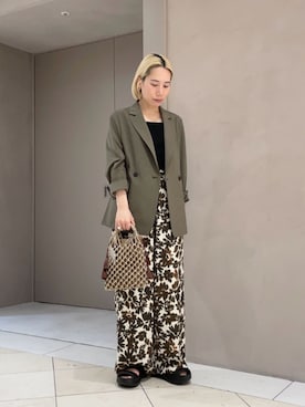 「BEAUTY&YOUTH UNITED ARROWS（ビューティーアンドユースユナイテッドアローズ）のアイテム（その他パンツ）」を使った、BEAUTY&YOUTH WOMENSさん（レディース・158cm）の夏コーディネート
