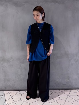 「BEAUTY&YOUTH UNITED ARROWS（ビューティーアンドユースユナイテッドアローズ）のアイテム（その他パンツ）」を使った、BEAUTY&YOUTH WOMENSさん（レディース・158cm）の夏コーディネート