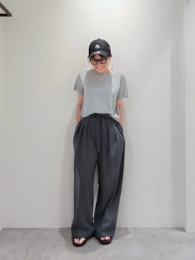 「BEAUTY&YOUTH UNITED ARROWS（ビューティーアンドユースユナイテッドアローズ）のアイテム（その他パンツ）」を使った、BEAUTY&YOUTH WOMENSさん（レディース・153cm）の夏コーディネート