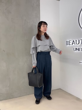 「BEAUTY&YOUTH UNITED ARROWS（ビューティーアンドユースユナイテッドアローズ）のアイテム（その他パンツ）」を使った、BEAUTY&YOUTH WOMENSさん（レディース・150cm）の夏コーディネート