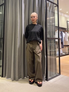 「BEAUTY&YOUTH UNITED ARROWS（ビューティーアンドユースユナイテッドアローズ）のアイテム（その他パンツ）」を使った、BEAUTY&YOUTH WOMENSさん（レディース・161cm）の夏コーディネート