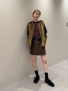 「Barbour（バブアー）のアイテム」を使った、BEAUTY&YOUTH WOMENSさん（レディース・164cm）の秋コーディネート