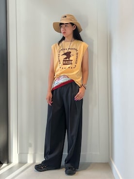 「GOOD ROCK SPEED（グッドロックスピード）のアイテム」を使った、BEAUTY&YOUTH WOMENSさん（レディース・164cm）の夏コーディネート