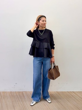 「upperhights（アッパーハイツ）のアイテム」を使った、BEAUTY&YOUTH WOMENSさん（レディース・154cm）の秋コーディネート