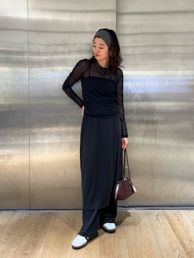 「アイテム（キーケース/キーアクセサリー）」を使った、BEAUTY&YOUTH WOMENSさん（レディース・159cm）の秋コーディネート