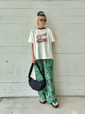 「Ciqi（シキ）のアイテム」を使った、BEAUTY&YOUTH WOMENSさん（レディース・161cm）の夏コーディネート