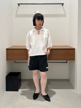 「BEAUTY&YOUTH UNITED ARROWS（ビューティーアンドユースユナイテッドアローズ）のアイテム（シャツ/ブラウス）」を使った、BEAUTY&YOUTH WOMENSさん（レディース・150cm）の夏コーディネート