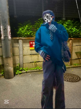 「アイテム（ヘッドフォン/イヤホン）」を使った、Gaiaさん（メンズ・150cm）の秋コーディネート