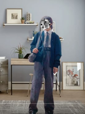 「アイテム（ポロシャツ）」を使った、Gaiaさん（メンズ・150cm）の秋コーディネート