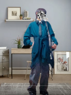 「アイテム（ヘッドフォン/イヤホン）」を使った、Gaiaさん（メンズ・150cm）の秋コーディネート