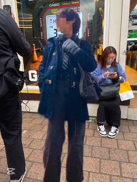 「アイテム（ヘッドフォン/イヤホン）」を使った、Gaiaさん（メンズ・150cm）の秋コーディネート