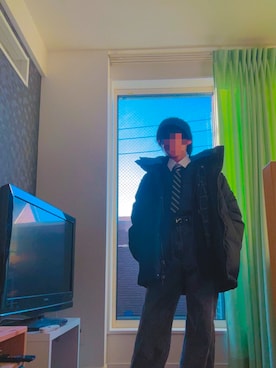 「アイテム（ビジネスシャツ）」を使った、Gaiaさん（メンズ・150cm）の秋コーディネート