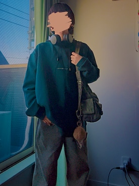 「アイテム（PC・スマホグッズ/家電）」を使った、Gaiaさん（メンズ・150cm）の冬コーディネート