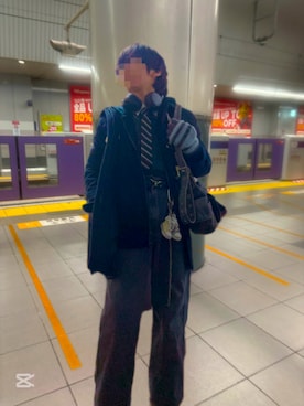 「アイテム（ヘッドフォン/イヤホン）」を使った、Gaiaさん（メンズ・150cm）の秋コーディネート