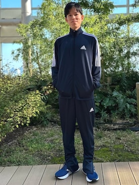 「アイテム（ジャージ）」を使った、IWさん（メンズ・169cm）の秋コーディネート