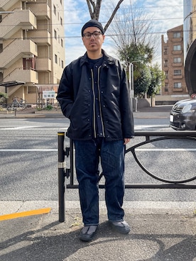 「アメカジコーデ」｜「アイテム（その他アウター）」を使った、Mitsushiro  Nampoさん（メンズ・176cm）の冬コーディネート
