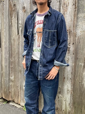 「JELADO（ジェラード）のアイテム」を使った、Mitsushiro  Nampoさん（メンズ・177cm）の秋コーディネート