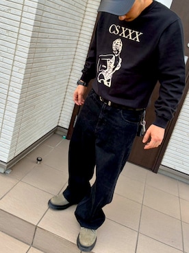 「アイテム（ドレスシューズ、グレー系）」を使った、aaammm0501さん（メンズ・160cm）の秋コーディネート