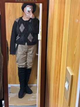 「Avail（アベイル）のアイテム」を使った、akuruさん（レディース・154cm）の冬コーディネート