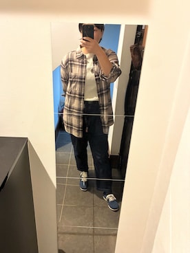 「SOMETHING（サムシング）のアイテム（トップス）」を使った、issenyaさん（レディース・158cm）の秋コーディネート