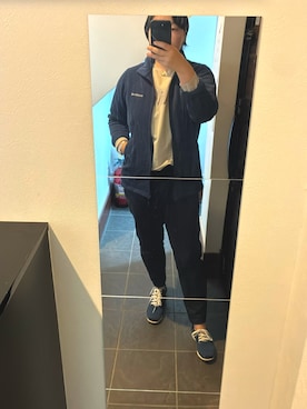 「アイテム（バングル/リストバンド）」を使った、issenyaさん（レディース・158cm）の秋コーディネート