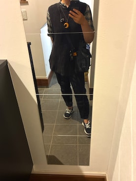 「no brand（ノーブランド）のアイテム（アクセサリー）」を使った、issenyaさん（レディース・158cm）の春コーディネート