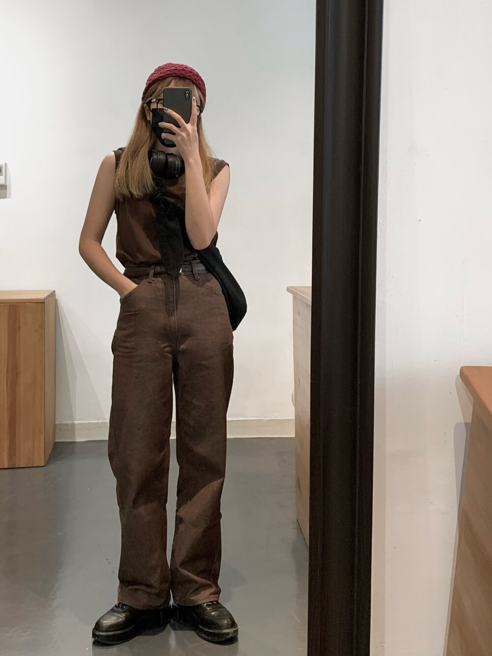 「ootd、夏、UNIQLO、UNIQLO U、大人カジュアル、シンプルコーデ、休日スタイル、夏コーデ、きれいめカジュアル、シンプル、カジュアル、summer、淡色コーデ、カジュアルコーデ、ママコーデ」｜「VINTAGEのアイテム（帽子、レッド系）」を使った、naoki.lcsさん（レディース・162cm）の夏コーディネートの1枚目の写真