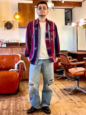 「Ray-Ban（レイバン）のアイテム」を使った、MUGENさん（メンズ・173cm）の春コーディネート