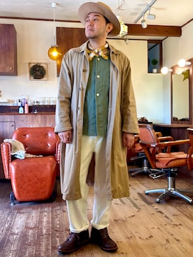 「Danner（ダナー）のアイテム」を使った、MUGENさん（メンズ・173cm）の春コーディネート