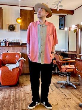 「HAMILTON(ハミルトン)のアイテム」を使った、MUGENさん(メンズ・173cm)の夏コーディネート
