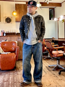 「Danner（ダナー）のアイテム」を使った、MUGENさん（メンズ・173cm）の春コーディネート