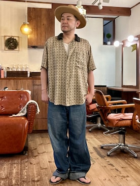 「GAP（ギャップ）のアイテム」を使った、MUGENさん（メンズ・173cm）の夏コーディネート