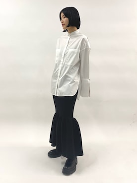 「Firsthand（ファーストハンド）のアイテム（ブーツ）」を使った、ショウコさん（レディース・161cm）の冬コーディネート