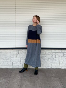 「Chez toi（シェトワ）のアイテム（ワンピース）」を使った、pal_kana_596さん（レディース・155cm）の秋コーディネート