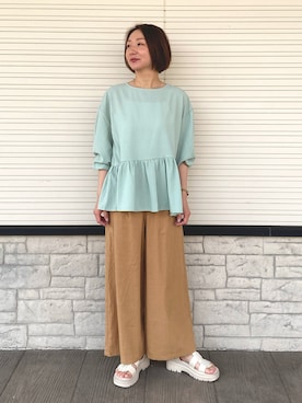 「サッカー」｜「アイテム（サンダル）」を使った、pal_kana_596さん（レディース・155cm）の春コーディネート