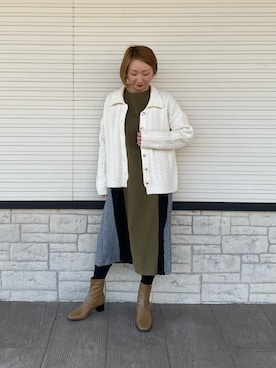 「Chez toi（シェトワ）のアイテム（ワンピース）」を使った、pal_kana_596さん（レディース・155cm）の冬コーディネート