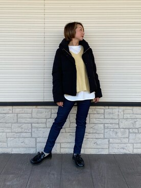 「Chez toi（シェトワ）のアイテム（ダウンジャケット/コート）」を使った、pal_kana_596さん（レディース・155cm）の秋コーディネート