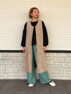 「Chez toi（シェトワ）のアイテム（ワンピース）」を使った、pal_kana_596さん（レディース・155cm）の春コーディネート