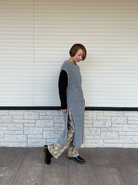 「ロングベスト」｜pal_kana_596さん（レディース・155cm）の秋コーディネート