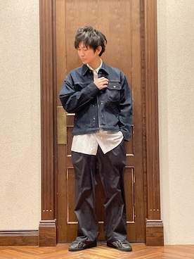 「Wrangler（ラングラー）のアイテム（ジャケット/アウター）」を使った、uedamitsuruさん（メンズ・168cm）の冬コーディネート