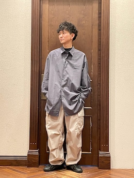 「YLEVE（イレーヴ）のアイテム」を使った、uedamitsuruさん（メンズ・168cm）の冬コーディネート