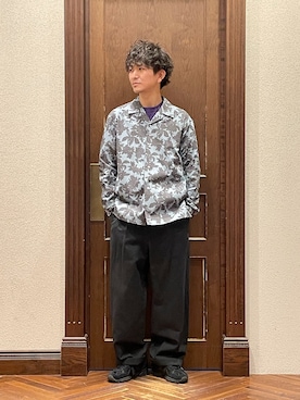 「ESLOW（エスロー）のアイテム」を使った、uedamitsuruさん（メンズ・168cm）の春コーディネート