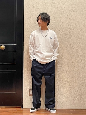 「ノースフェイス」｜uedamitsuruさん（メンズ・168cm）の夏コーディネート
